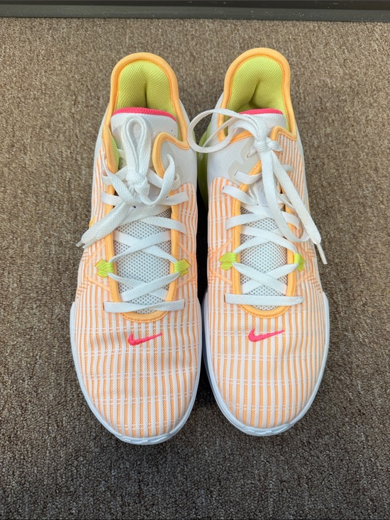 Nike Lebron Witness VI White Melon Tint Orange Yellow Sneakers size 13 Cz4052-10